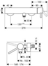 ��������� Axor Starck 10611 ��� ���� �������������, ���������, ����