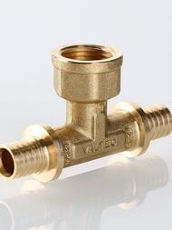 Тройник VALTEC аксиальный, 16х1/2"Вх16, латунь, VTm.432.BG.160416 — миниатюра 8