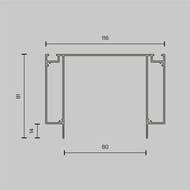 ����������� ������� ���� Maytoni Technical (��������) ALM-11681-PL-B-2M �������� ������� ��� ��� �������, ������