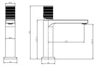 Смеситель для раковины Vincea Домус (Domus) VBF-5DM01CH, хром