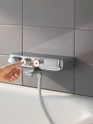 Смеситель Grohe Grohtherm SmartControl 34718000 термостат для ванны с изливом и полочкой, хром