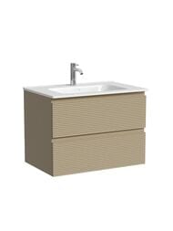 Тумба под раковину Sancos Folk FL70CP 690х445х500 подвесная, с 2-мя ящиками, цвет: Капучино