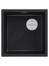 Мойка LUMI 45UNI-SKEW, IT-GRANIT, LU45SK-BLM, черный, 455х440, Paulmark
