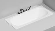 Ванна встраиваемая Salini Ornella Axis Kit 180 103521M 1800х800х600 S-Stone, белый матовый
