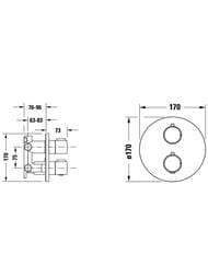 ��������� ��� �����/���� Duravit ������������, ���������, � ���������� ������, ���� TH4200008010