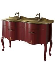 Тумба под раковину Caprigo Бурже 140 rossa vino 1350х950х460 11017-019