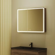 Зеркало-шкаф SANCOS Mirror (990х150х740) подвесное,LED-подсв.,сенсорное управ.,дуб чарльст. MI100ECH