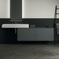Тумба под раковину Ideal Standard CONCA (1585х505х550) 4 ящика, антрацит, со столешницей T4325Y2
