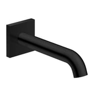 Излив Duravit C.1 для ванны 205 мм, накладка квадрат, черный матовый C15240009046
