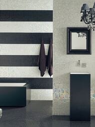 Мозаика Vidrepur Astra Black (317х317) на сетке, черная (шт.) — изображение 2
