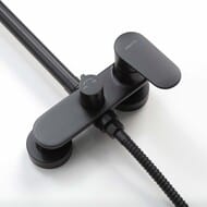 Душевая система Aquatek AQ2860MB НИКА 3 режима 250 мм, матовый черный — миниатюра 4