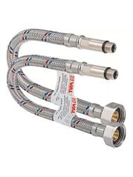 Подводка для смесителя VALTEC 1/2" х М10, 40см, штуцер 35мм, нерж.сталь VTf.004.IS.0435040