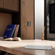 Выключатель встраиваемый Voltum S70 для жалюзи 10АVLS020706, титановый