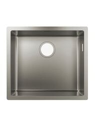 Мойка из нержавеющей стали Hansgrohe S71 43426800 (500х450) под столешницу, сталь — миниатюра 1