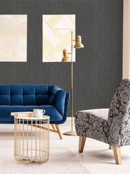 Обои виниловые на флизелине Marburg Natural Opulence 33250 (0,7х10,05) линии, черные (рул.)