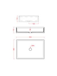�������� ArtCeram Scalino 550�380�115 ����� SCL0020100