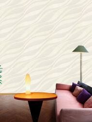 Обои виниловые на флизелине Rasch Sky Lounge (1,06х10,05) орнамент волна, белые 978070  (рул.)