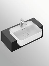 Умывальник Ideal Standard Lux STRADA полувстраиваемый, перелив, отверстие под смеситель T299301