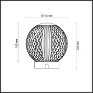���������� ����� Odeon Light Crystal 5007/2TL, ����