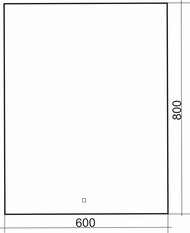 ������� Silver Mirrors ������ (600�800) LED-���������, ������, ������ ��-1541