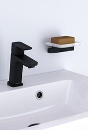 Смеситель для умывальника RAVAK 10° Free black TD F 012.20 без донного клапана, 145мм черный X07014 — изображение 4