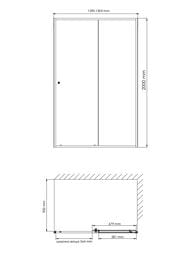 ������� ������ WasserKRAFT ���� (Dill) 1300x900x2000 ������ ����������/������� ������ ������� 61S33