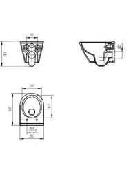 ������ ��������� Cersanit CITY OVAL Clean On (505�360�370) ��� ������, ������ ������� ��������� 63114