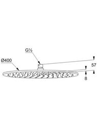 ������� ��� KLUDI A-QA DN15 ������� 400��, ������, �����/���� 6434091-00