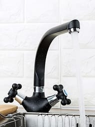 Смеситель для кухни , FRAP черный, F5408-7