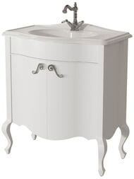 Тумба под раковину Caprigo Бурже 80 bianco antico 810х925х465 2 двери 11023-011