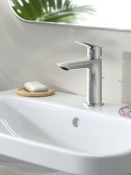 Смеситель Hansgrohe Logis 71251000 для умывальника, 110 Fine, сливной гарнитур, хром — миниатюра 10