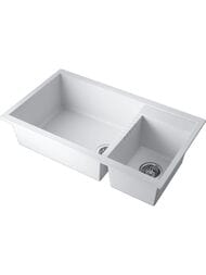 Мойка Omoikiri TEDORI 86-2-LB WH (860х500х240) врезная, тетогранит, белый 4993935
