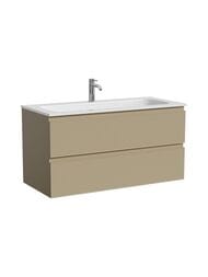 Тумба под раковину Sancos Folk FL100CP 995х445х500 подвесная, с 2-мя ящиками, цвет: Капучино