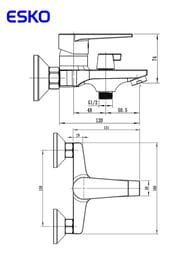 ��������� ESKO Budapest black ��� �����/����, ��� ���.BT54B