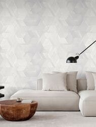 Обои виниловые на флизелине Grandeco Vibes A82906 (1,06х10,05) серые (рул.)