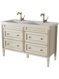Тумба под раковину Caprigo Альбион Промо 120 bianco antico 1210х864х465 двойная, 4 ящика 33326-В002