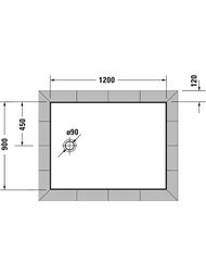 ������ ��������� Duravit Tempano 1200�900�40 720198000000000
