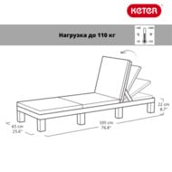 ������� KETER DAYTONA DELUX (195x65x25,5), ��������-�����