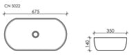 �������� ��������� Ceramicanova Element 675�350�140 ��������, ��� ��������, ����: ����� CN5022