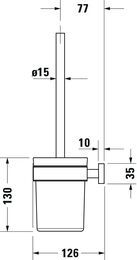 ����� ��� ������� DURAVIT Karree ���������, ����: ����/������� ������ 0099571000