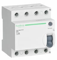 Выключатель Systeme Electric дифференциального тока (ВДТ) 25А 4P 30мА Тип-A 400В City9 Set C9R68425
