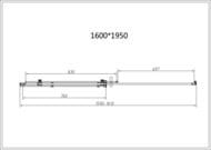 Душевая дверь Vincea Como-N 1600х1950 стекло тонированное/профиль черный, VDS-4CN160CGB — миниатюра 5