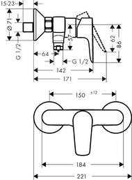 ��������� Hansgrohe Talis E 71760670 ��� ���� ������������, ���������, ������ �������