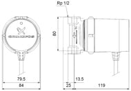 Насос циркуляционный GRUNDFOS COMFORT 15-14 B PM, без гаек,  99302358/97916771
