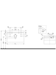 Тумба с раковиной Duravit Happy D.2 Plus 775х468х490 2 ящика, дуб средиземн. HP4347O7171 — изображение 3