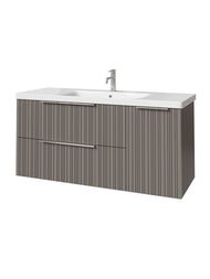 Тумба под раковину Caprigo RAIN 120 (1166х446х550) подвесная, 2 ящ, 1 дверь, Айрон 36517R-SF025