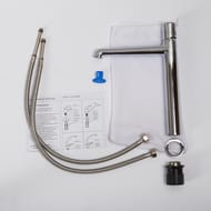Смеситель для раковины BelBagno UNO-LMC-CRM однозахватный. высокий, без донного клапана, хром