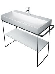 Консоль Duravit DuraSquare 1065х451 напольная, с полотенцедержателем, черная 0031034600