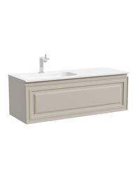 Тумба под раковину Sancos Very VR120LCE 1195х445х406 подвесная, левая, 1 ящик, цвет: Beige soft