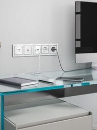 Розетка Werkel Ethernet RJ-45 (белый) W1181001